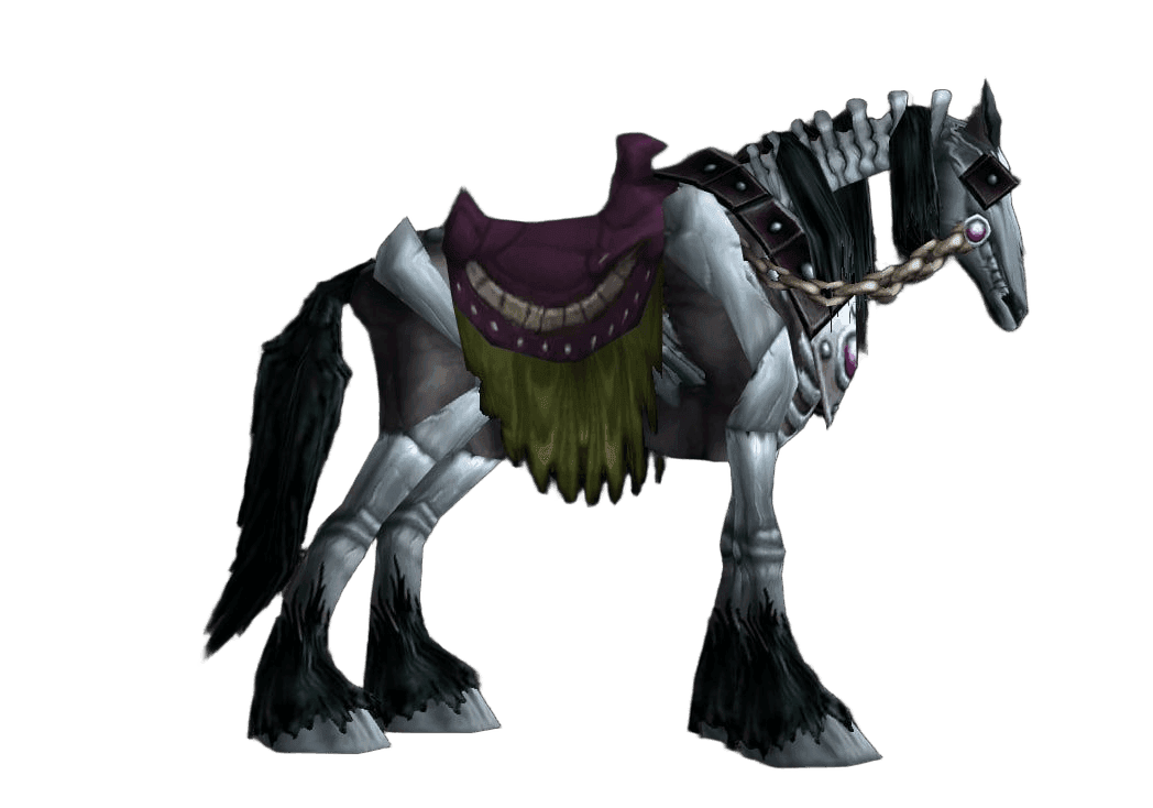 Black Skeletal Horse