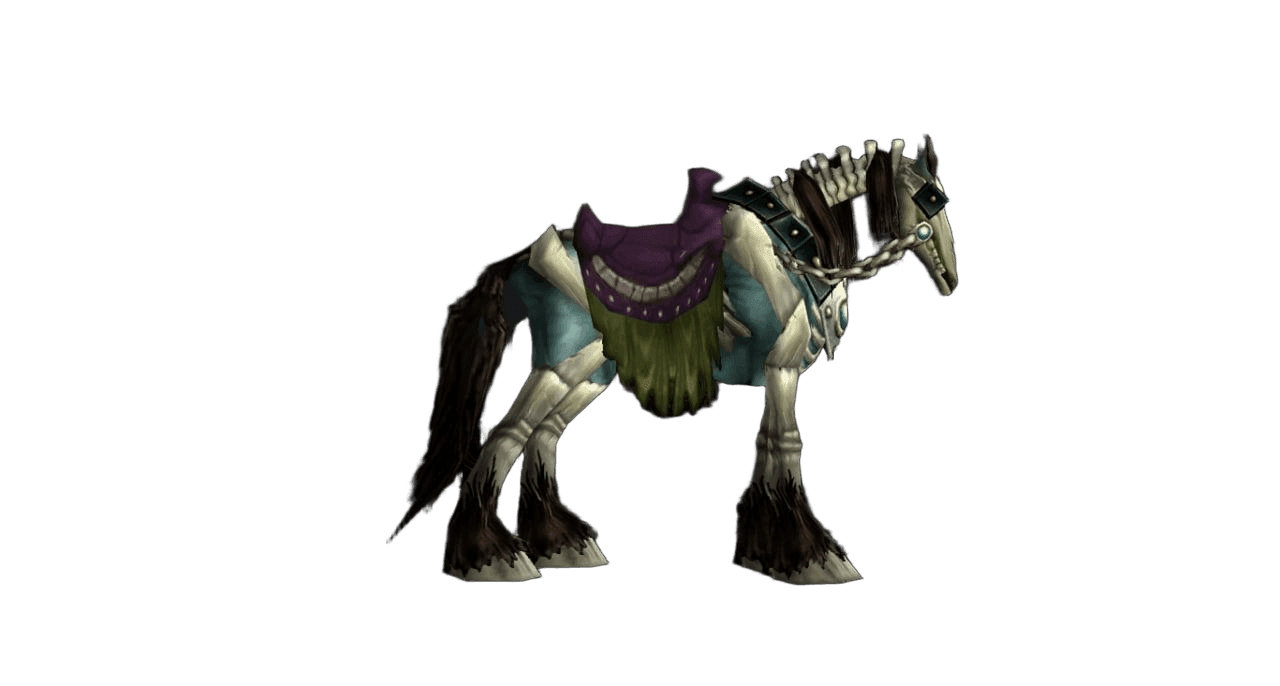 Cavallo Scheletrico Blu