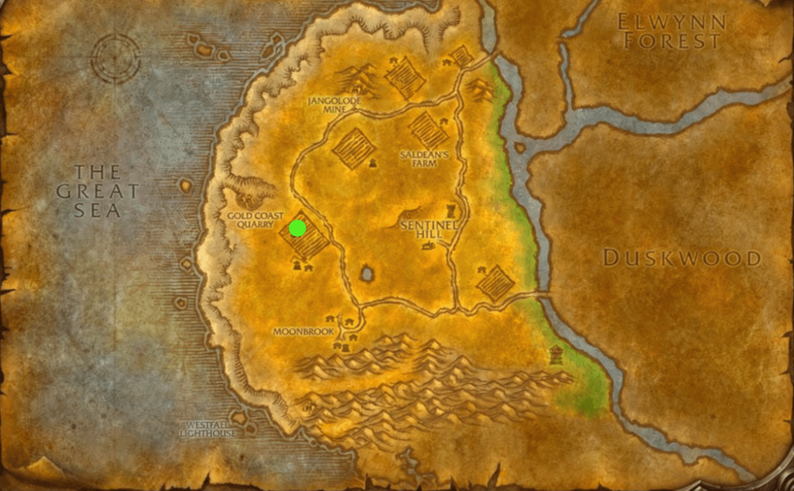 Westfall: location where the quest chain begins