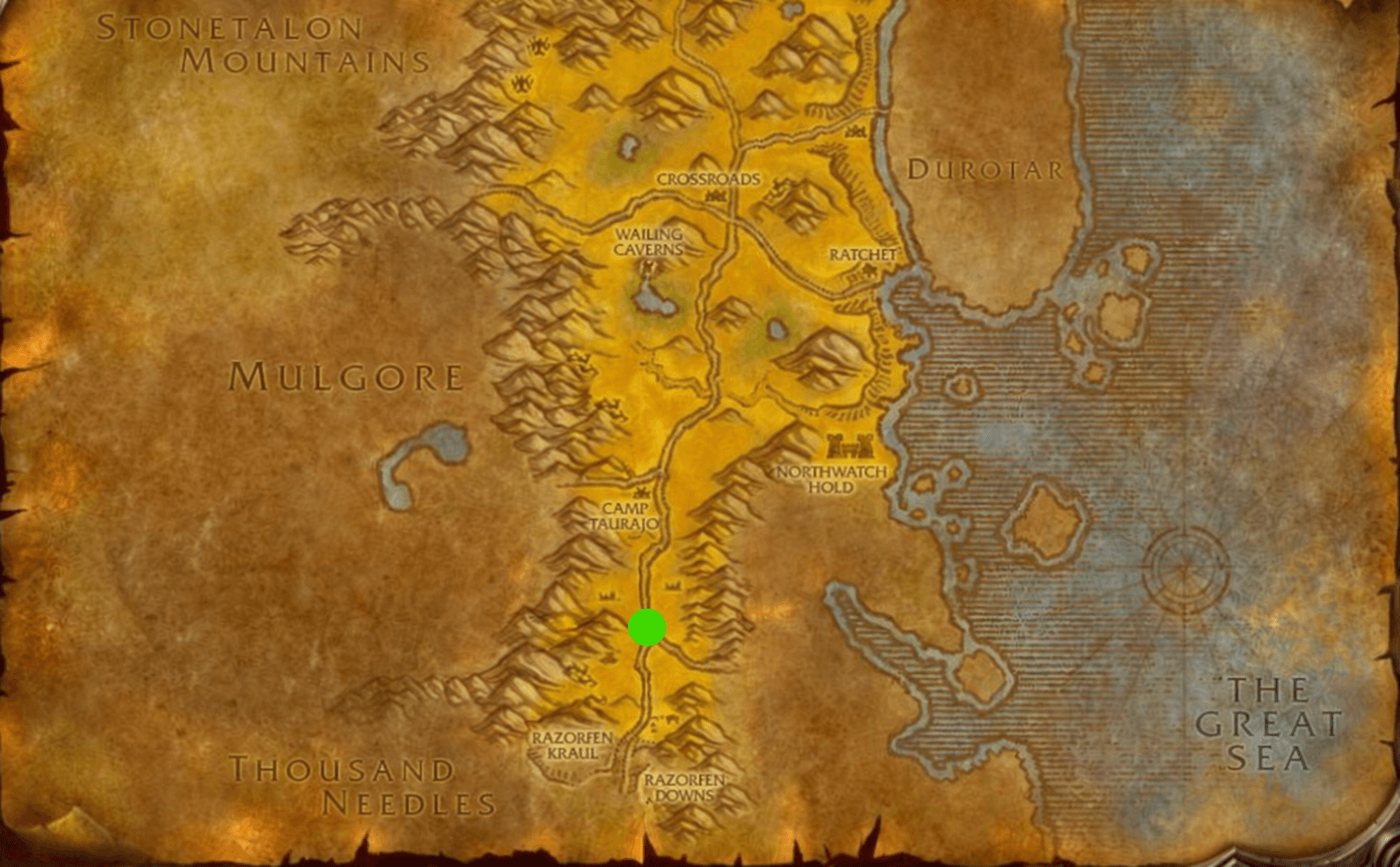 The Barrens: location of the charred remains