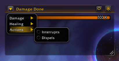 Actions — Damage Meter Actions — Damage Meter