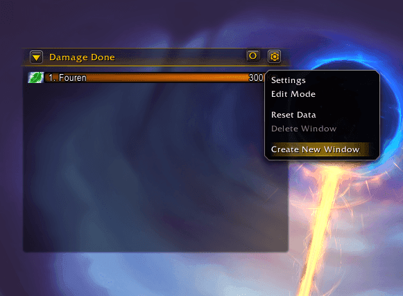 Additional windows — Damage Meter
