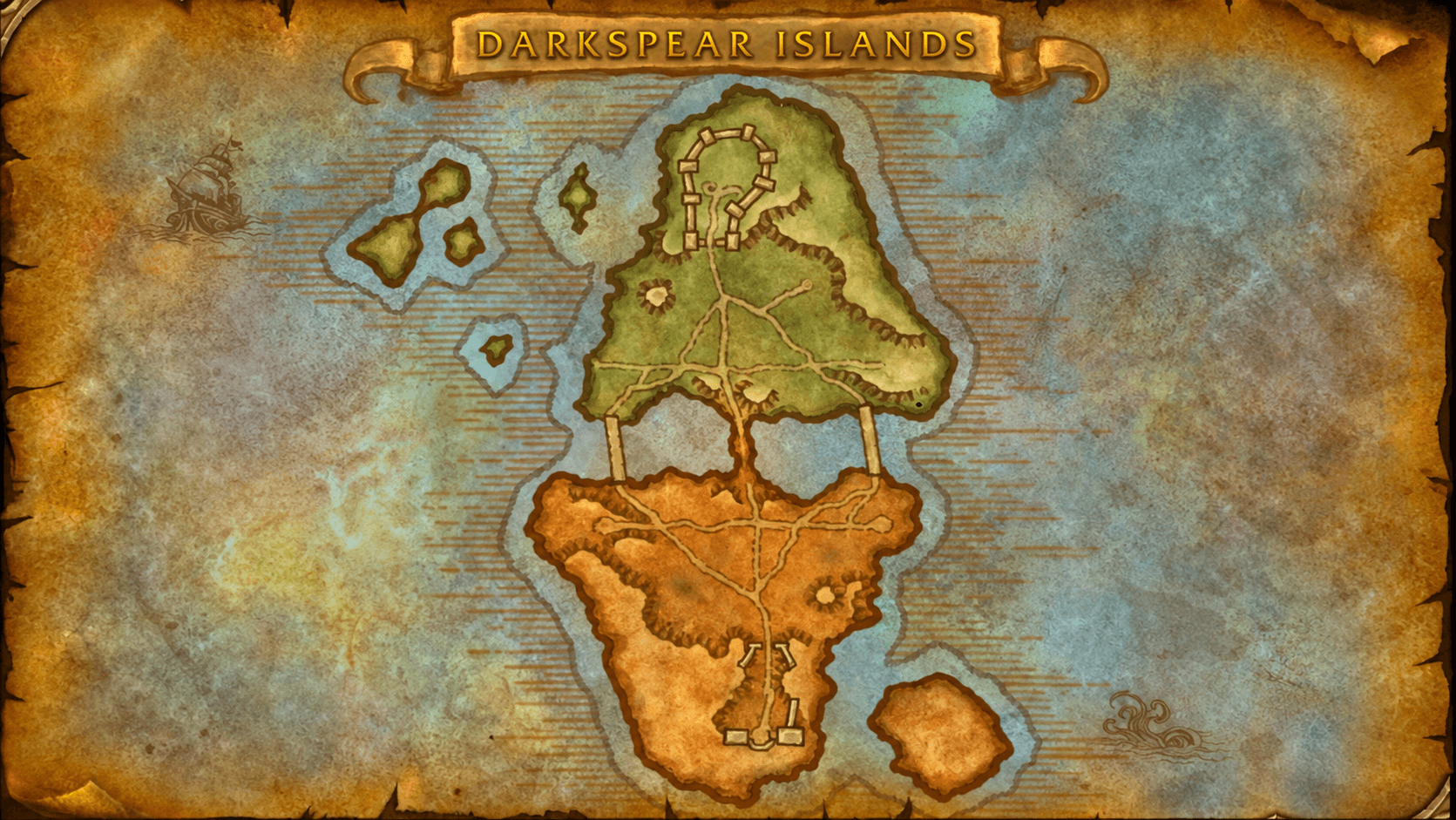 Map of the Darkspear Islands