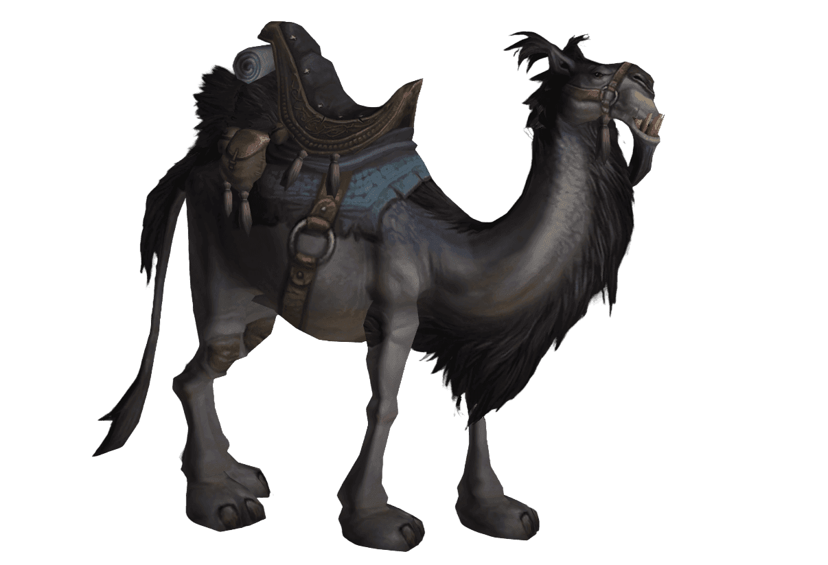 Riendas del camello de montar gris