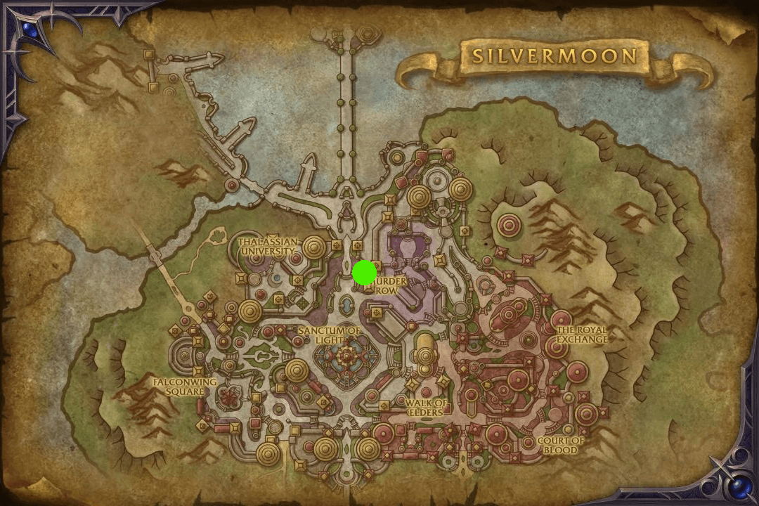 Enchanting trainer location in Silvermoon City
