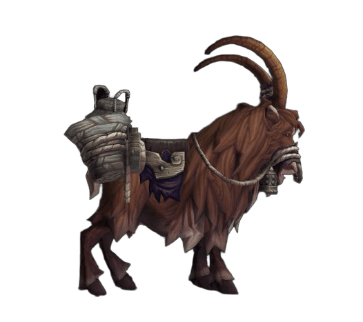 Bouc de monte brun