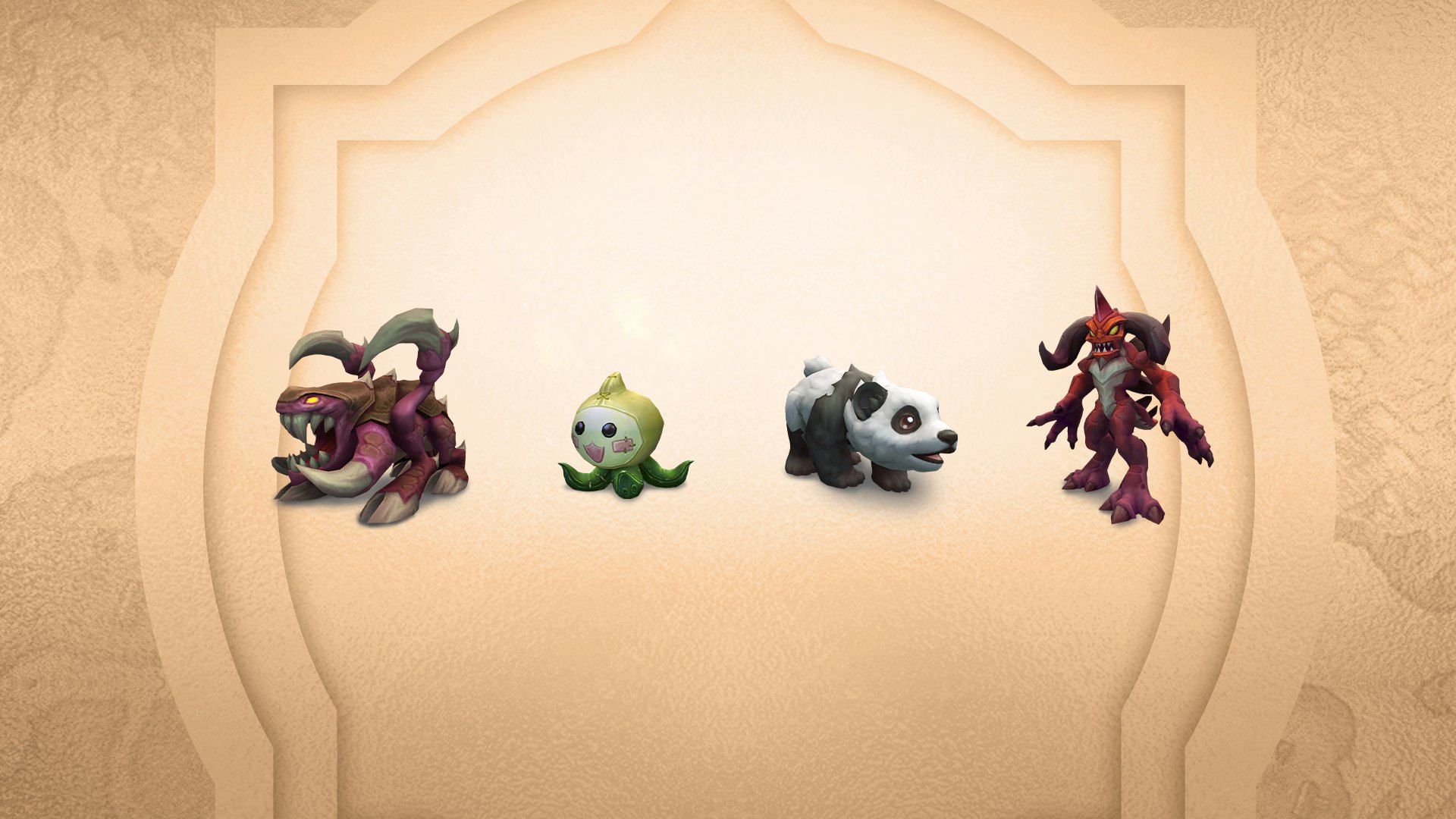 Pets: Zergling, Panda, Diablo and Pachimari